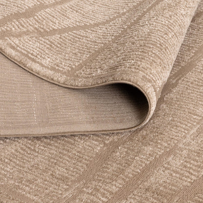 Sierra Abstract Beige Lines Rug