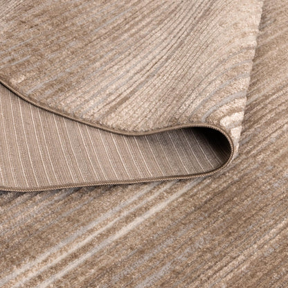 Sierra Lines Brown Grey Rug
